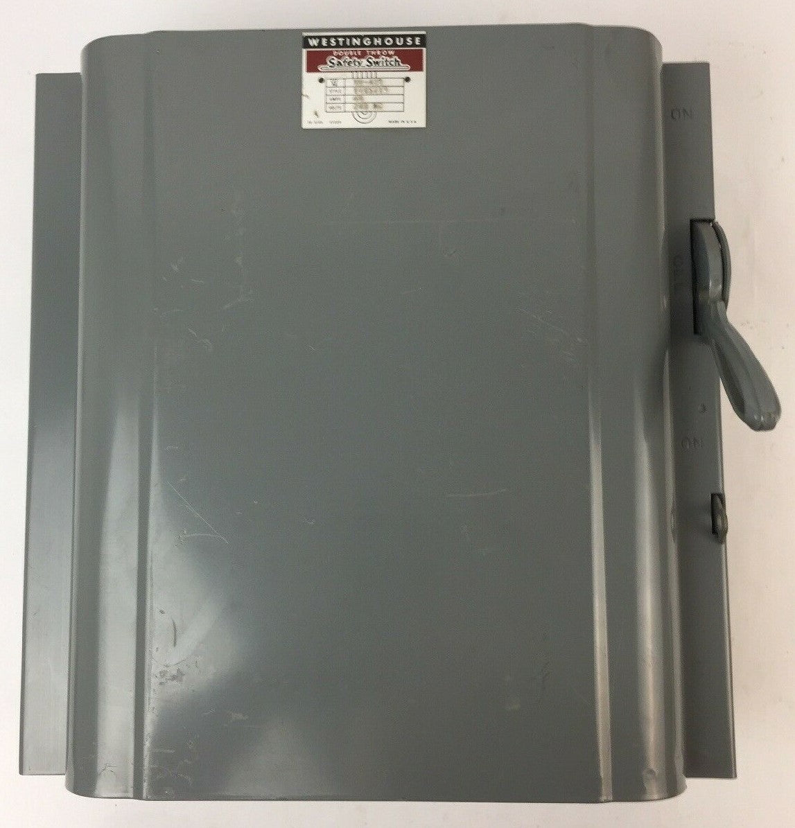WESTINGHOUSE XU-422 DOUBLE THROW SAFETY SWITCH 60AMP 240VAC STYLE 1605719