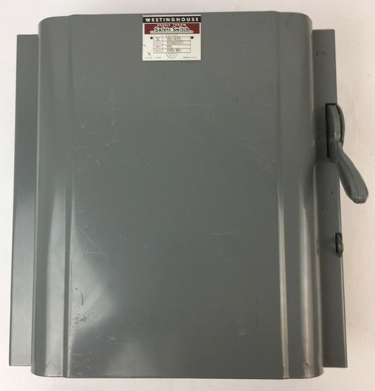 WESTINGHOUSE XU-422 DOUBLE THROW SAFETY SWITCH 60AMP 240VAC STYLE 1605719