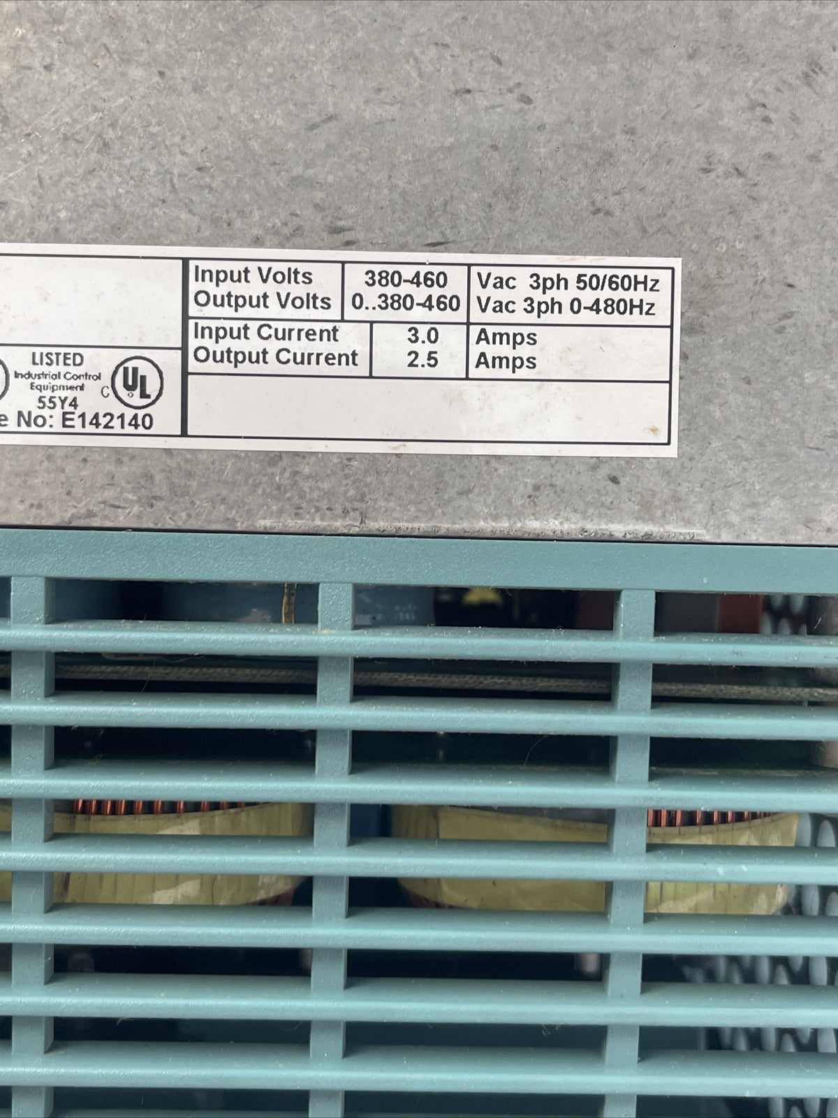 EUROTHERM DRIVES 605/007/400/3/F/0010/GR/000 INVERTER DRIVE OUTPUT 0..380-460VAC