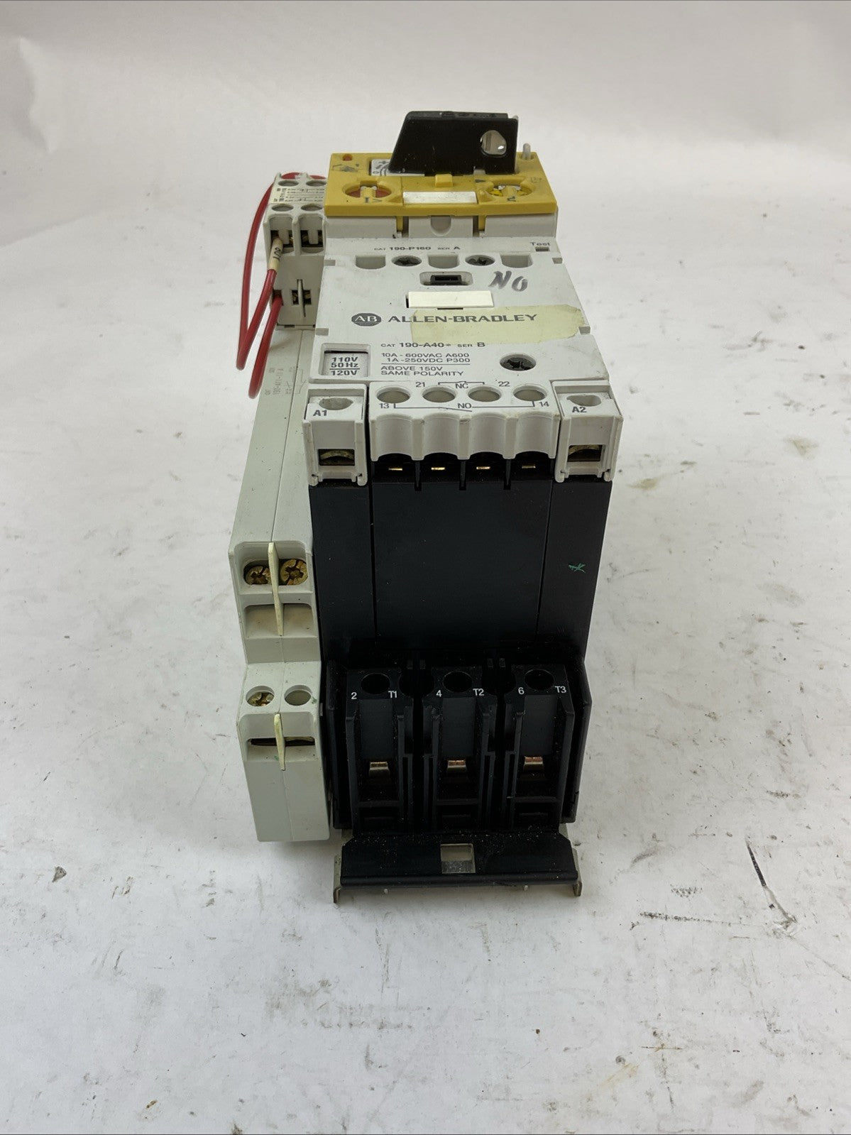 ALLEN BRADLEY STARTER 190-A40 COIL 120V 190-P160 190-T11-11 190-A11-11 190-CPS40