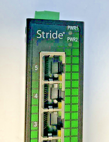 AUTOMATION DIRECT STRIDE SE2-SW5U ETHERNET SWITCH HW. REV V1.10 9-60VDC 0.38A