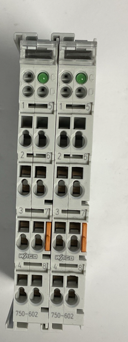 WAGO 750-602 POWER SUPPLY MODULE 24VDC ***LOT OF 2***