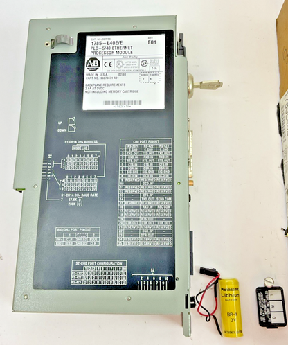 ALLEN BRADLEY 1785-L40E PLC-5/40E ETHERNET/IP CONTROLLER