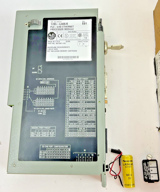 ALLEN BRADLEY 1785-L40E PLC-5/40E ETHERNET/IP CONTROLLER