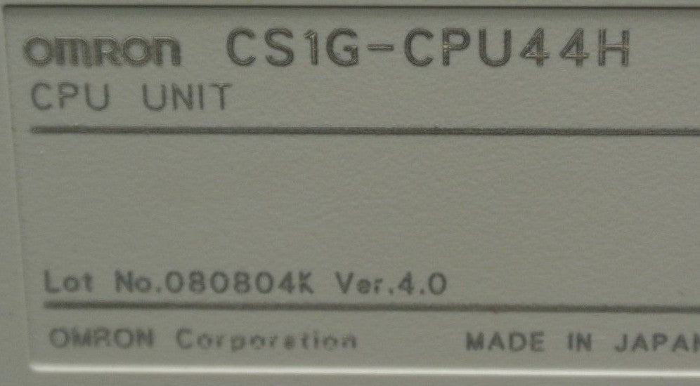 OMRON CS1G-CPU44H PROGRAMMABLE CONTROLLER / CPU + CS1W-SCB41-V1 SERIAL COMM BRD