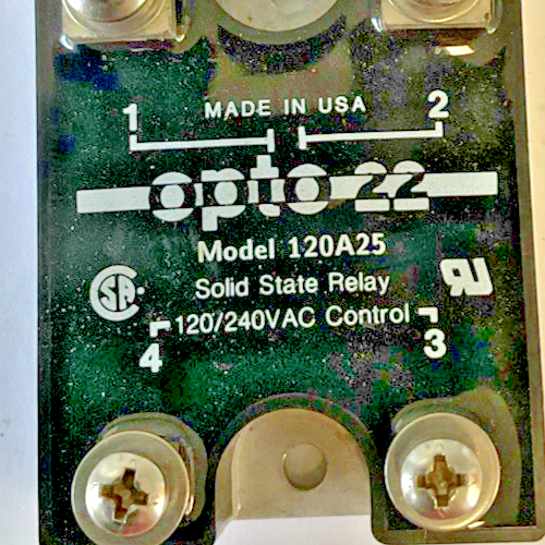 OPTO 22 120A25 SOLID STATE RELAY 120/240VAC