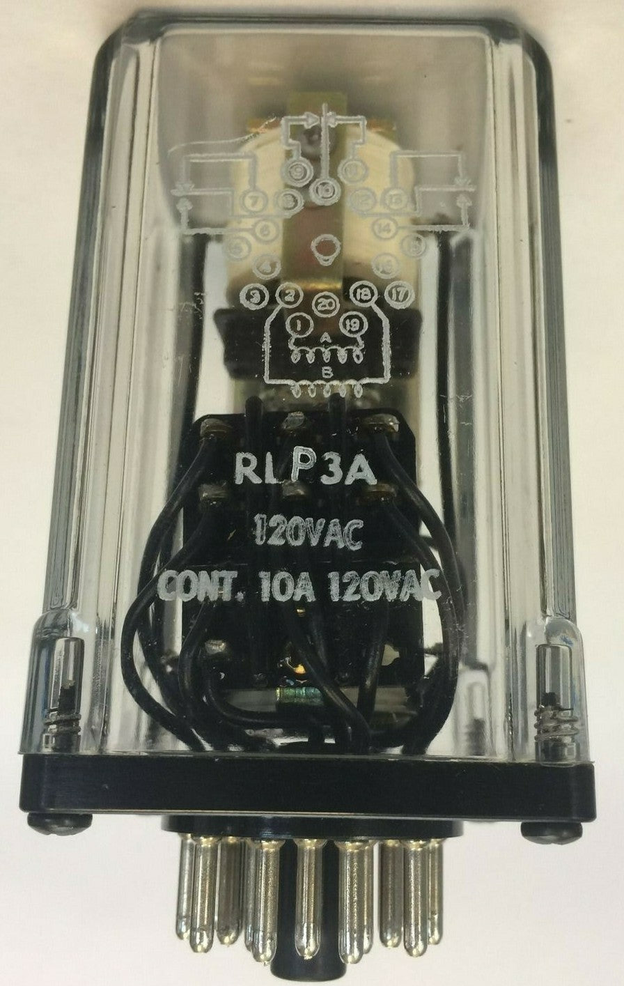 LINE ELECTRIC RLP3A 20 PIN RELAY 120VAC 10A