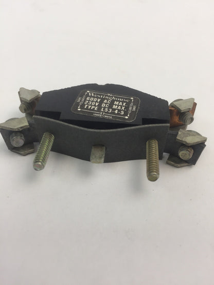 WESTINGHOUSE L53-4-5 ELECTRICAL INTERLOCK 600VAC 230VDC UNIVERSAL N.O.&N.C CONTA