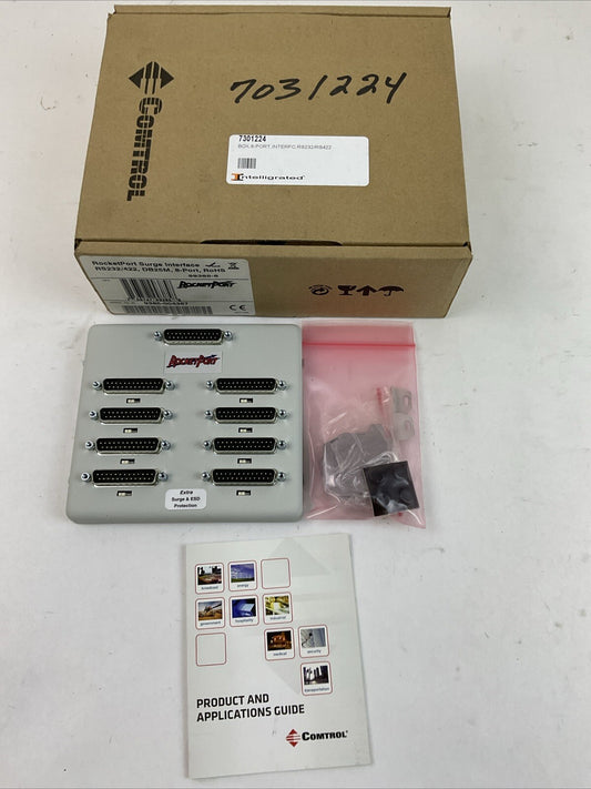 COMTROL 99385-8 ROCKET PORT SURGE INTERFACE RS232/422 DB25M 8PORT