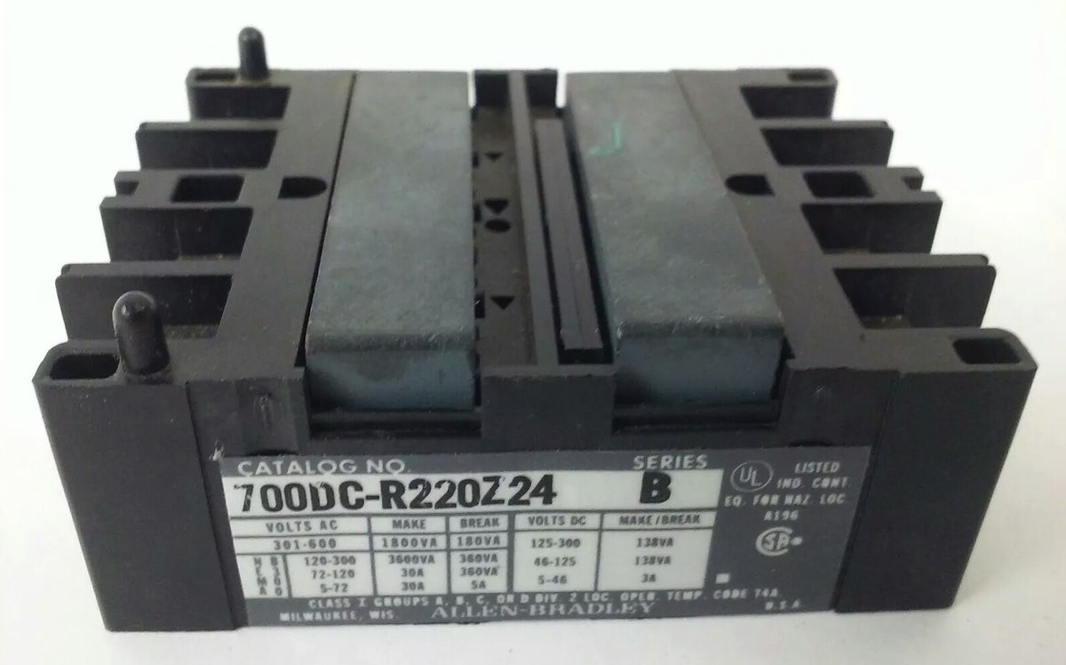 ALLEN BRADLEY, 700DC-R220Z24 SER.B, 600V, 30A, MISSING PARTS