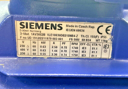 KSB ETPB032-032-120 PUMP GGXI01D100064 1740 1/MIN 60HZ