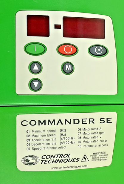 CONTROL TECHNIQUES FREQUENCY CONVERTER SE34400750 10HP 480V