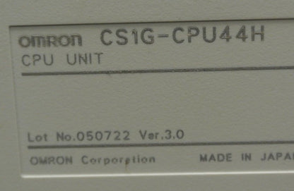 OMRON CS1G-CPU44H / CPU UNIT / PROGRAMMABLE CONTROLLER