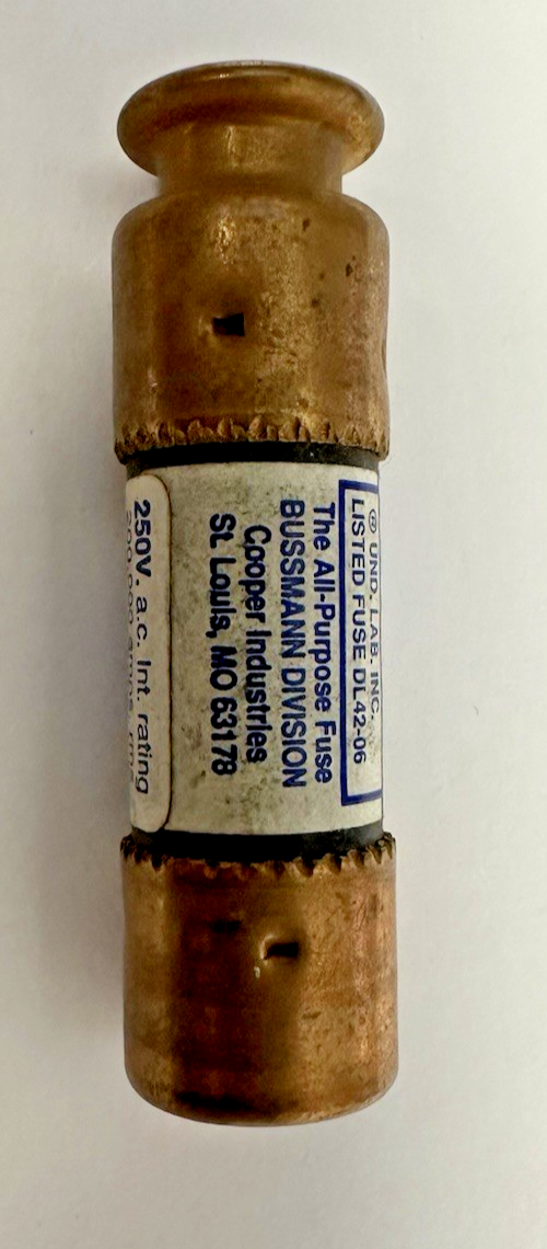 BUSSMANN FRN-R-3 FUSETRON DUAL ELEMENT TIME DELAY FUSE 3A 250V LOT OF 10