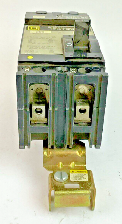 SQUARE D FHB26020BC CIRCUIT BREAKER 20A SER.2 2POLE 600VAC 250VDC 65KA