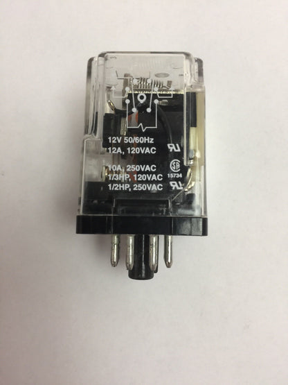 DAYTON 5X825E GENERAL PURPOSE RELAY 12V 50/60HZ 12A 120VAC 10A 250VAC 1/2HP