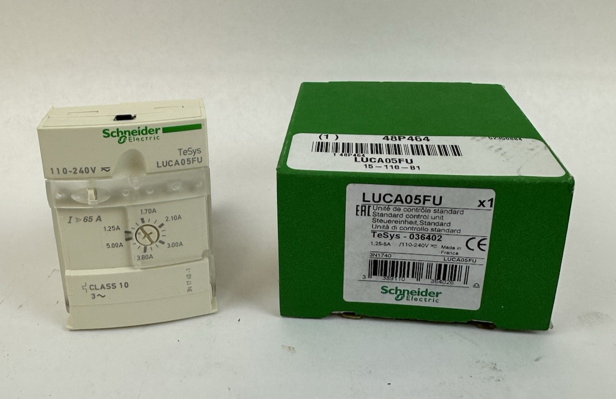 SCHNEIDER ELECTRIC LUCA05FU TESYS U STANDARD CONTROL UNIT 1.25-5A 110-240VAC/DC
