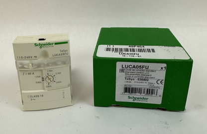 SCHNEIDER ELECTRIC LUCA05FU TESYS U STANDARD CONTROL UNIT 1.25-5A 110-240VAC/DC