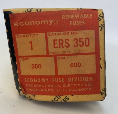 ECONOMY ERS 350 RENEWABLE FUSE 350AMP 600V