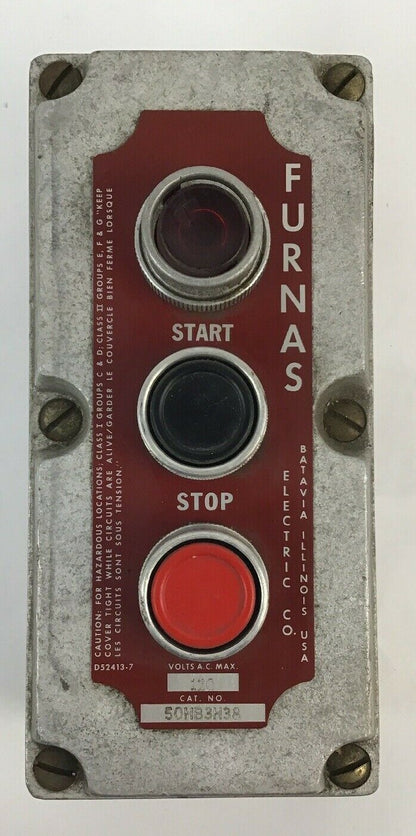 FURNAS 50HB3H38 PUSHBUTTON STATION 120VAC