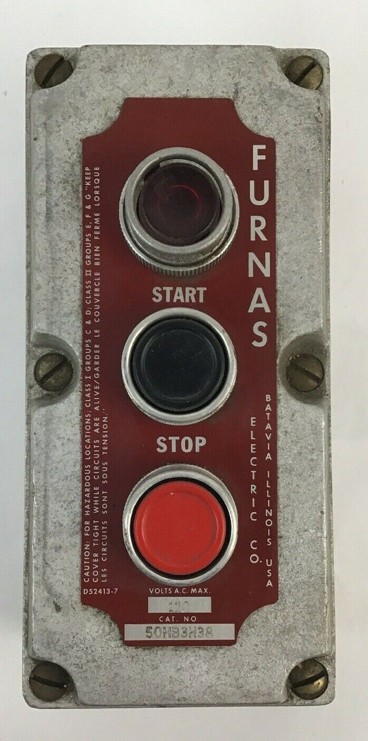 FURNAS 50HB3H38 PUSHBUTTON STATION 120VAC