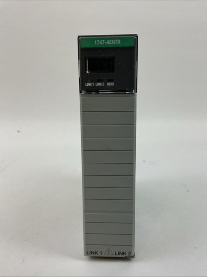 ALLEN BRADLEY 1747-AENTR SER A FRN 2.002 DIR/VER 10000211144/05 ETHERNET/IP