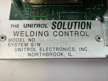 THE UNITROL SOLUTION WELDING CONTROL 9180M-S00 9180B-8 POWER SUPPLY & I/O NO KEY