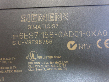 SIEMENS 6ES7 158-0AD01-0XA0 SIMATIC S7 DP/DP COUPLER MODULE