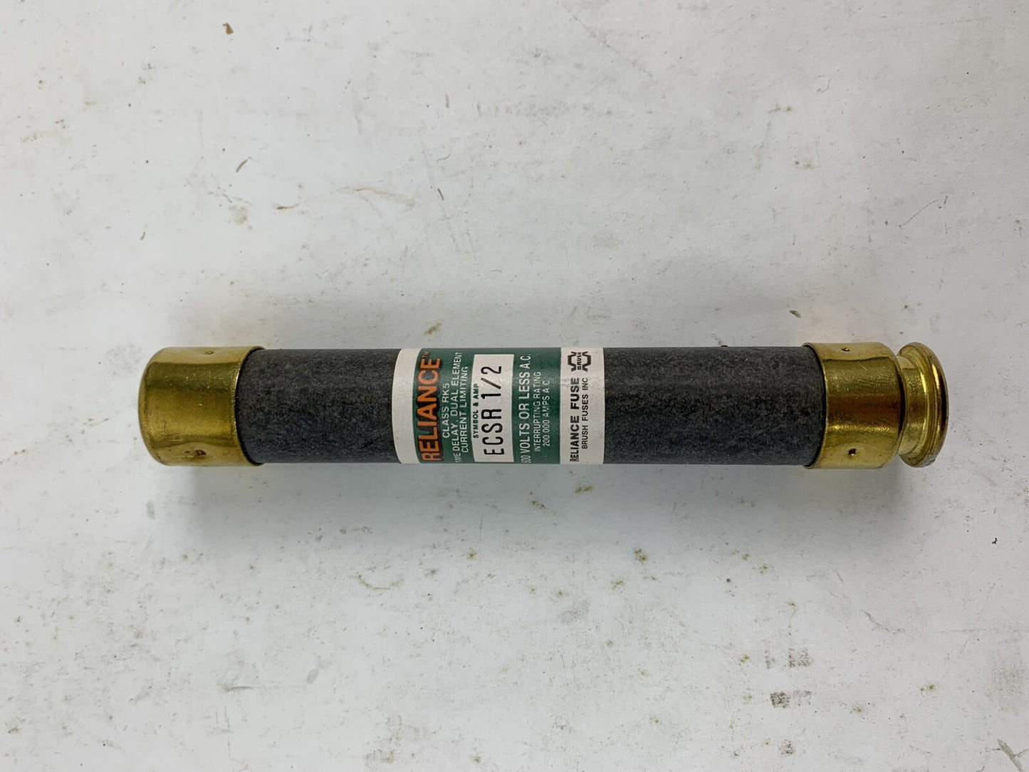 Brush Reliance Time-Delay Dual-Element ECSR1/2 1/2A 600V Fuse "Lot of 10"