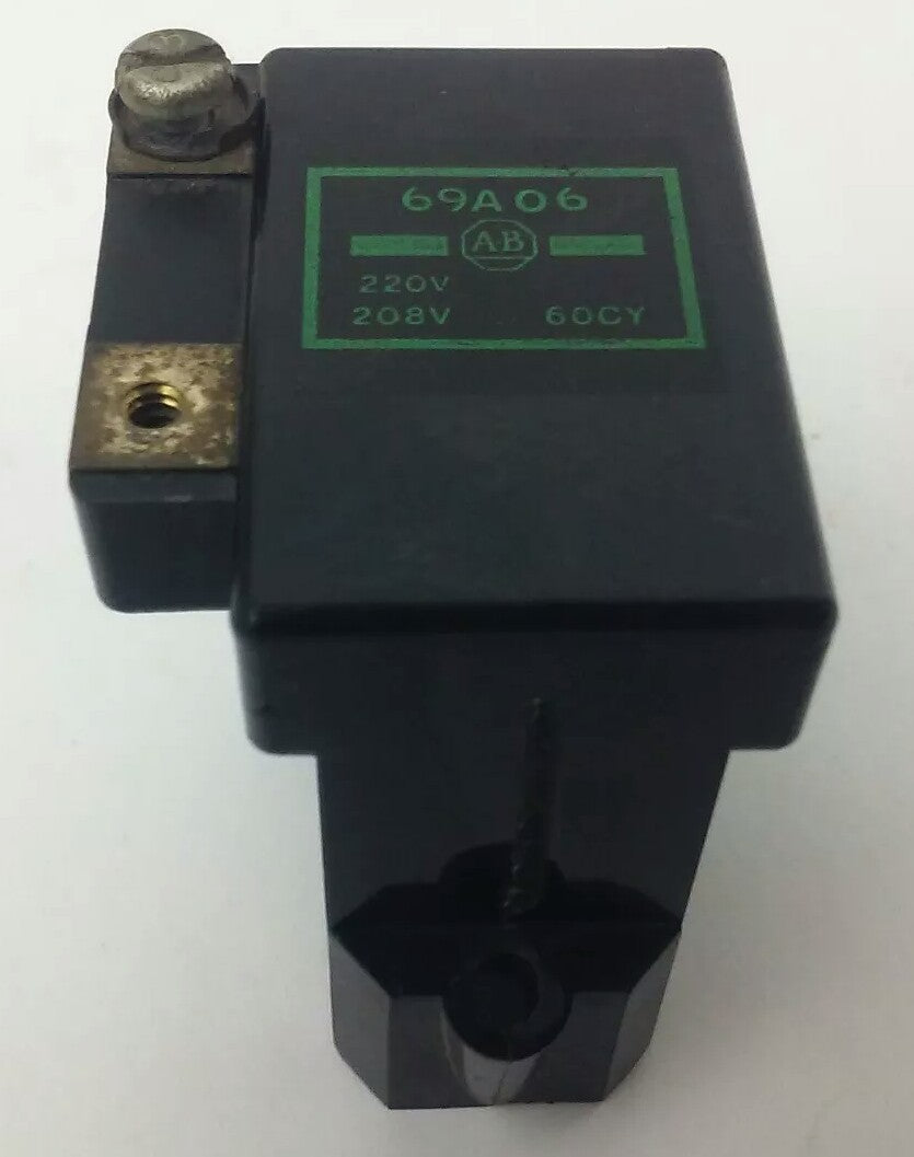 ALLEN BRADLEY 69A06, COIL, 208-220V @ 60HZ, RENEWAL PARTS, MISSING SCREWS