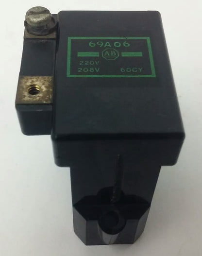 ALLEN BRADLEY 69A06, COIL, 208-220V @ 60HZ, RENEWAL PARTS, MISSING SCREWS