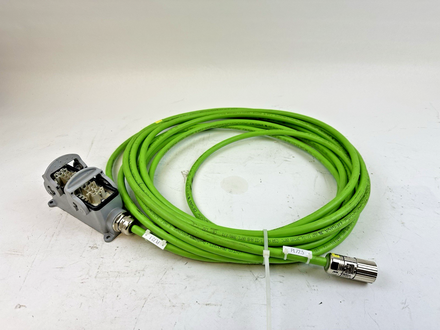 SAB BROCKSKES 279400/OP247-2 SERVO FEEDBACK CABLE 11.4M WIELAND 24-PIN CONNECTOR