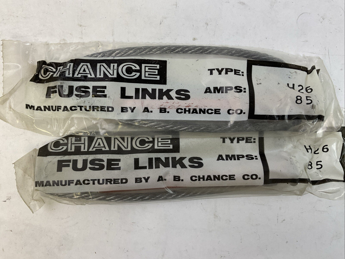 A.B. CHANCE FUSE LINK 85AMP (LOT OF 2)