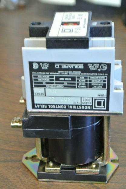 SQUARE D 8501 XDO22 INDUSTRIAL CONTROL RELAY / FORM HA / Ser. A / NEW SURPLUS