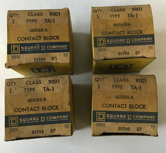 SQUARE D 9001 TA-1 CONTACT BLOCK  ***LOTOF4***