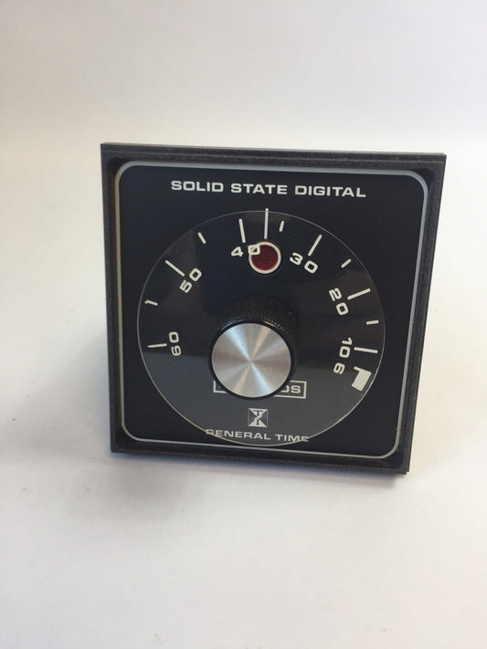 GENERAL TIME Q20B 60A 2A 000 SOLID STATE DIGITAL 60SEC 117VAC RELAY OUTPUT 120V