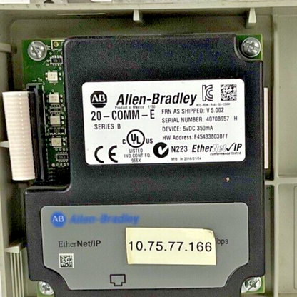 ALLEN BRADLEY 20AD2P1A0AYNANNN POWERFLEX AC DRIVE SER.A FRMW:2.009
