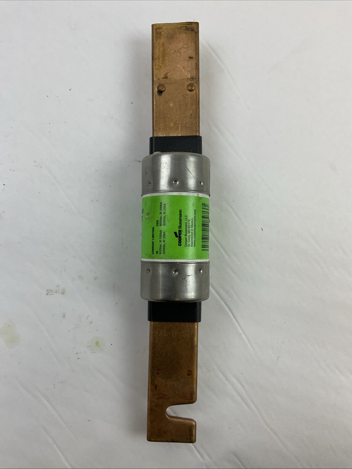 BUSSMANN FRS-R-175 600VAC 300VDC 175AMP CLASS RK5 FUSE DUAL-ELEMENT TIME-DELAY