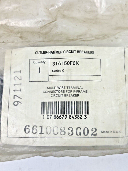 CUTLER-HAMMER - 3TA150F6K SER. C - MULTI WIRE TERMINAL CONNECTORS FOR F-FRAME CB