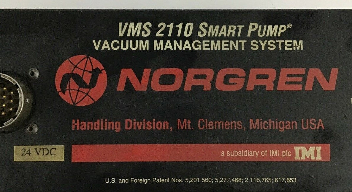 NORGREN VMS 2110 SMART PUMP VACUUM MANAGEMENT SYSTEM 24VDC VMS-2110-24