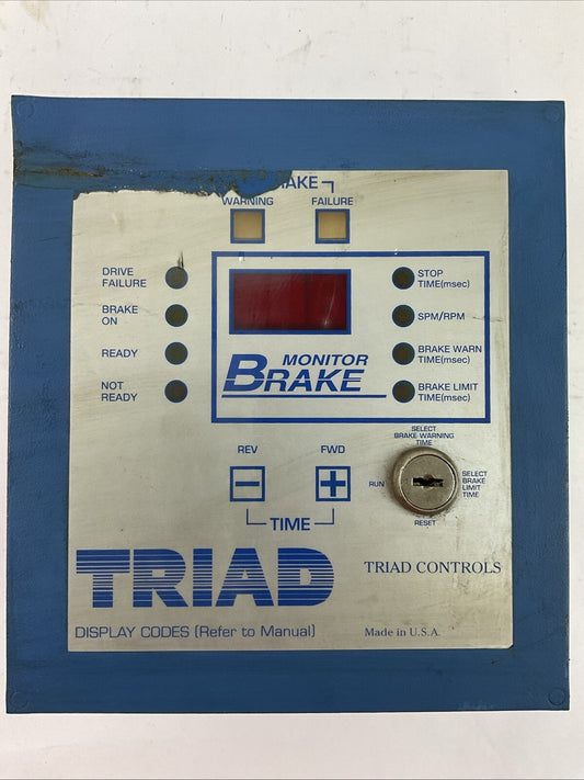 TRIAD CONTROLS MONITOR BRAKE MODEL?(TCI ASSY P/N 52-003 REV.2 BRD 31-025 REV 5A)