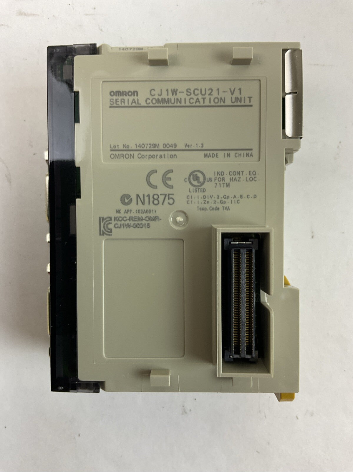 OMRON CJ1W-SCU21-V1 SERIAL COMMUNICATION UNIT VER 1.3