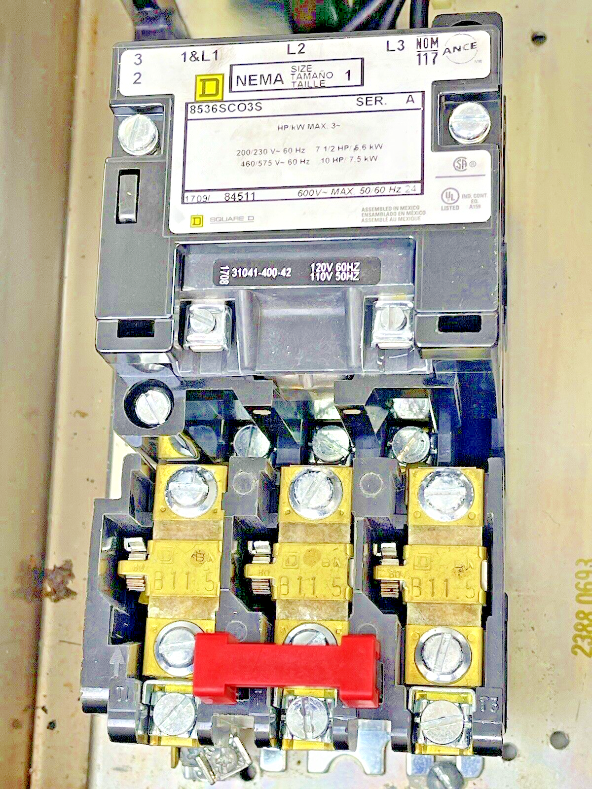 CUTLER HAMMER - A30CWA0 A2- COMBINATION MOTOR STARTER WITH MOTOR CIRCUIT SWITCH