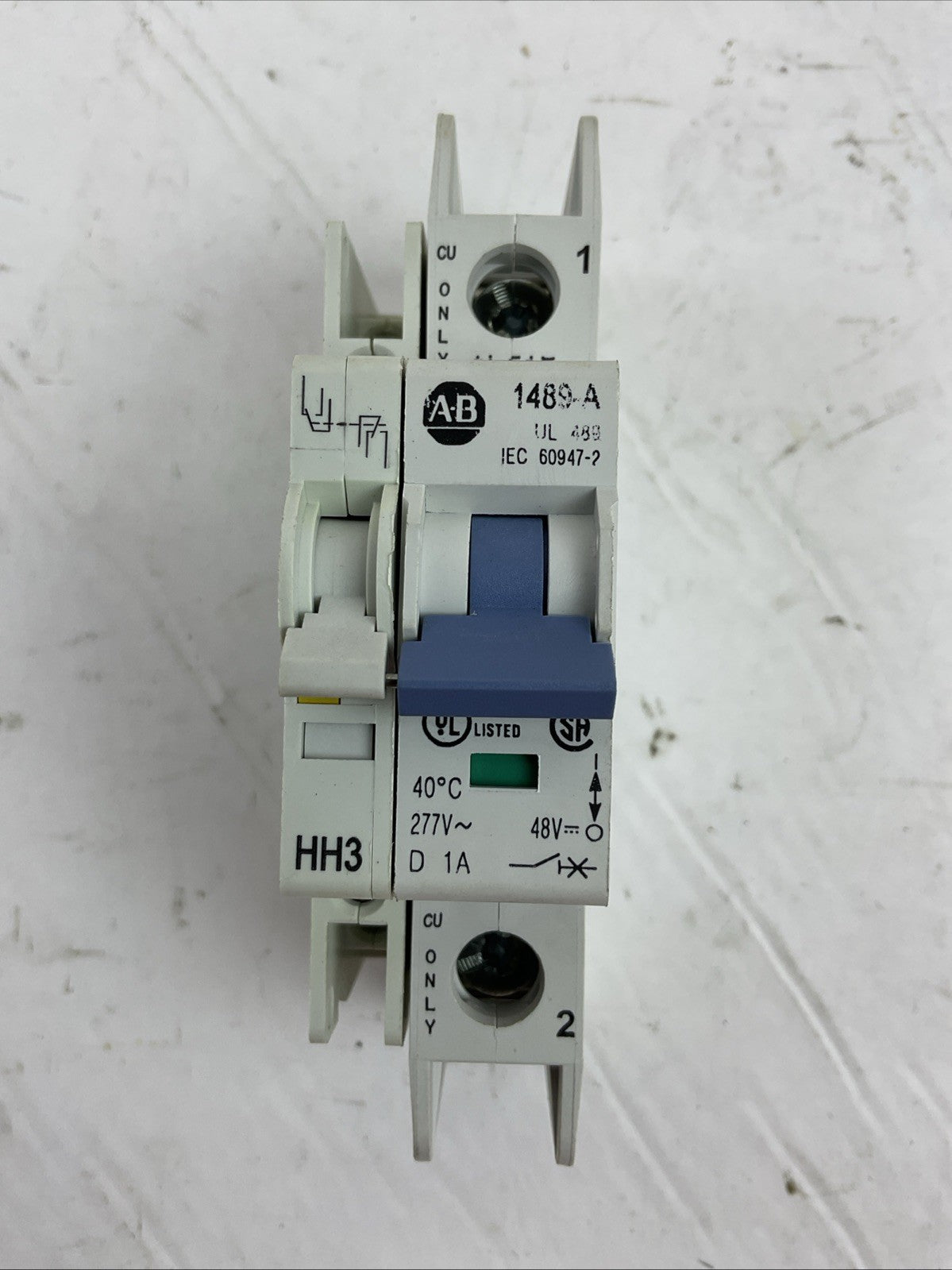 ALLEN BRADLEY 1489-A1D010 SER A 277VAC 48VDC 1A 1489-AAHH3 SER A (LOT OF 4)