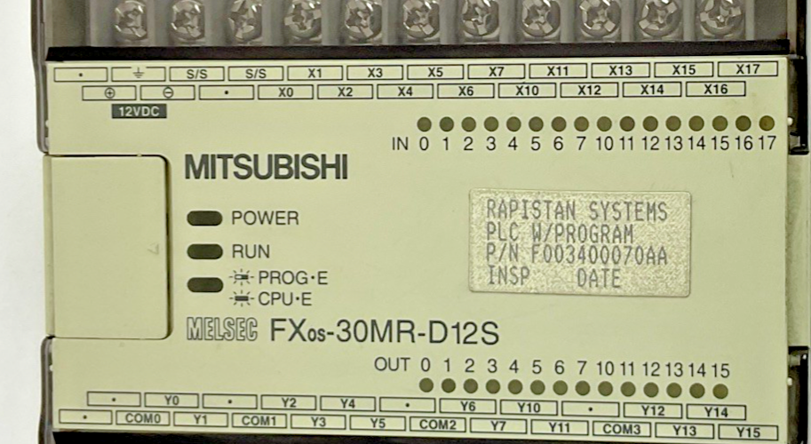 MITSUBISHI FX0S-30MR-D12S PROGRAMMABLE CONTROLLER 12VDC 8W