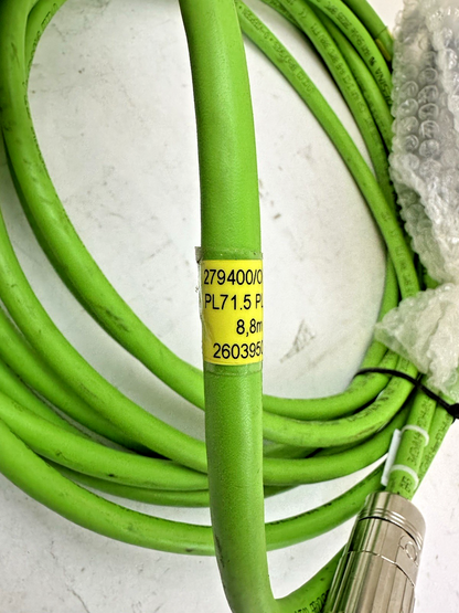 SAB BROCKSKES 279400/OP247 SERVO FEEDBACK CABLE 8.8M WIELAND 24-PIN CONNECTOR