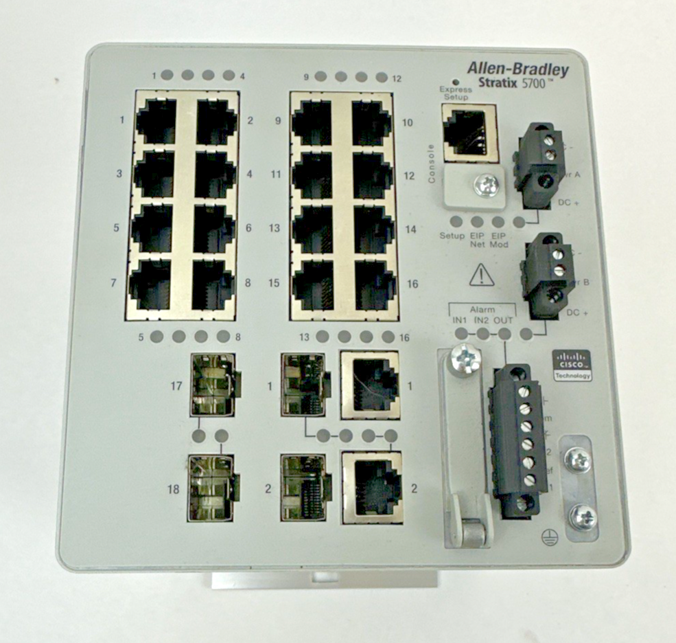 ALLEN BRADLEY 1783-BMS20CGP ETHERNET MANAGED SWITCH SER.A DIR/VER:10003638424/00