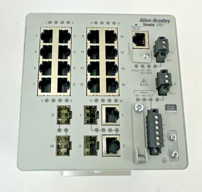 ALLEN BRADLEY 1783-BMS20CGP ETHERNET MANAGED SWITCH SER.A DIR/VER:10003638424/00