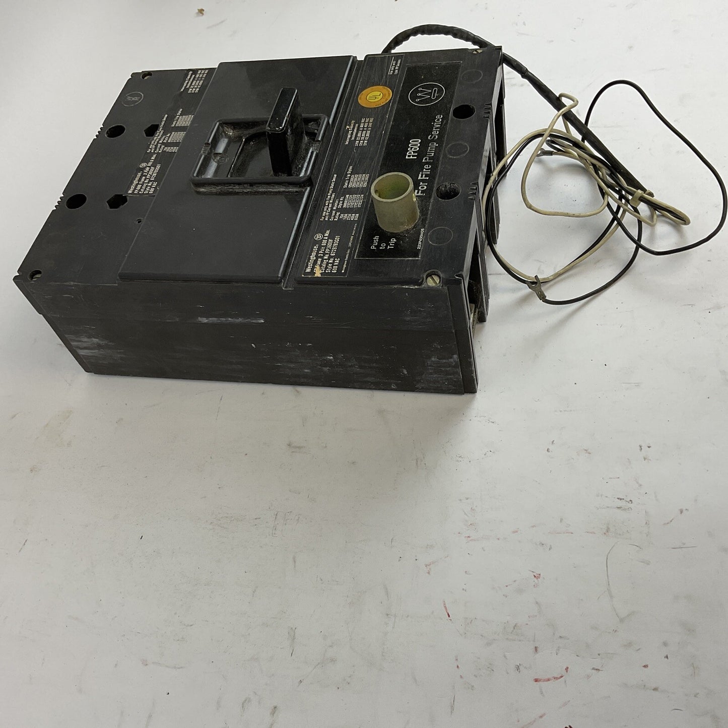 WESTINGHOUSE FP3600F CIRCUIT BREAKER 600A 600V 3POLE