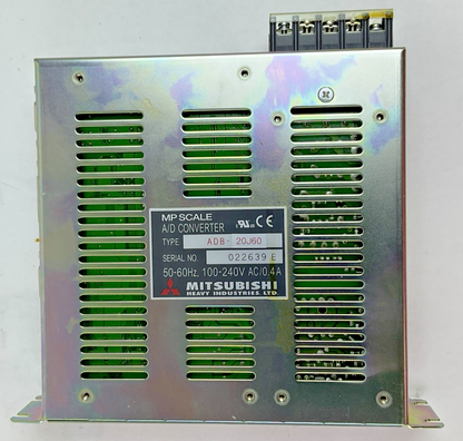MITSUBISHI ADB-20J60 A/D CONVERTER 50-60HZ 240V 0.4A VER.13E